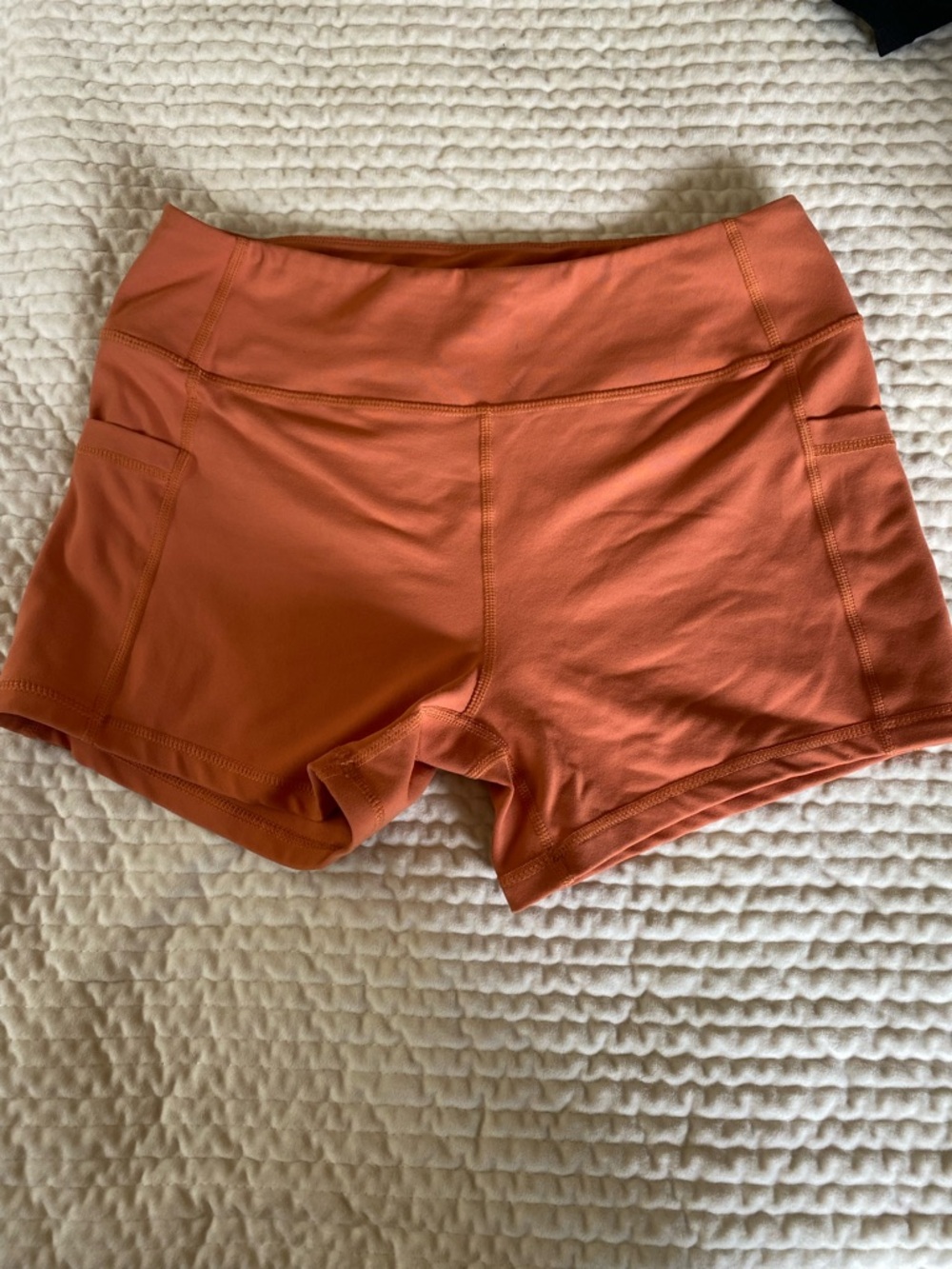 Born Primitive Women's Rust Orange Active Shorts - Lightweight Performance